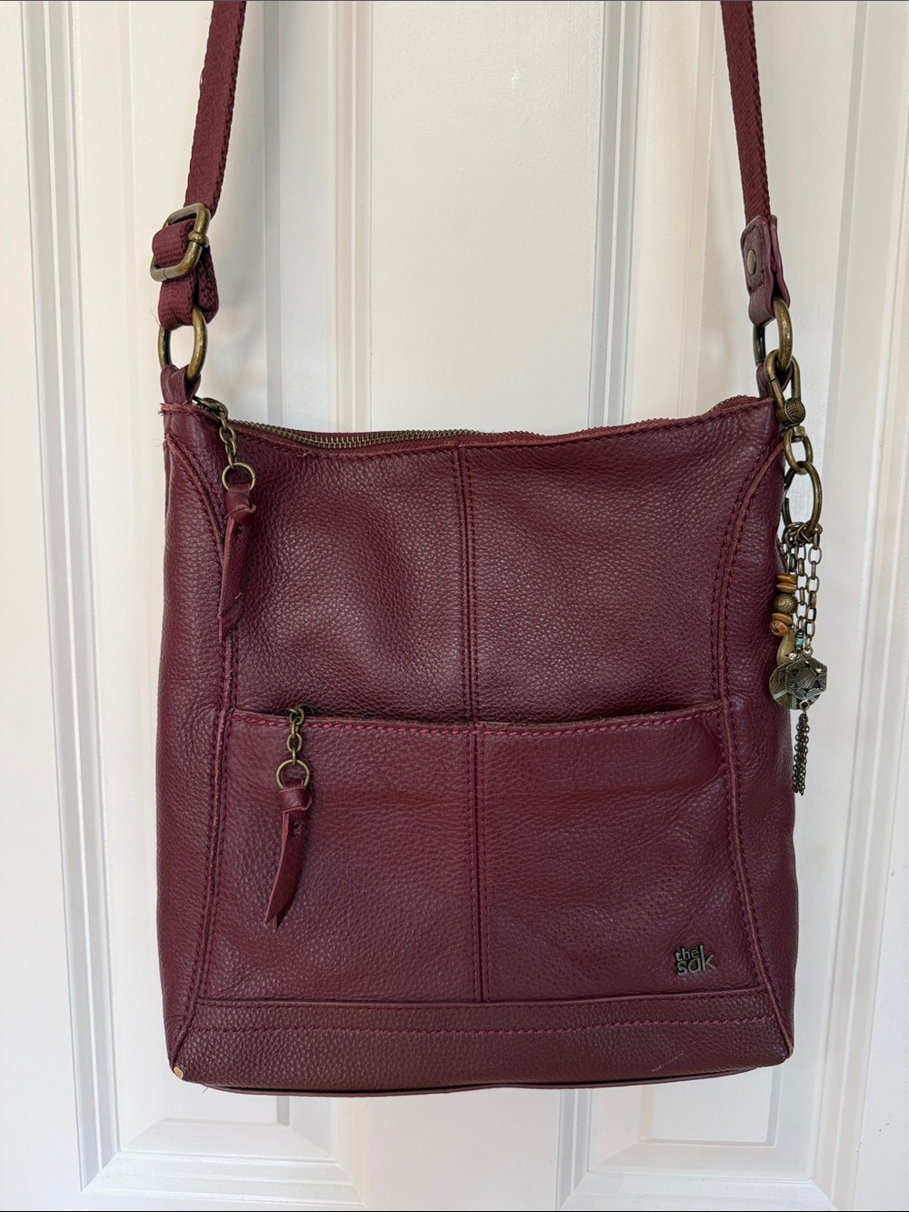 The Sak burgundy “The Lucia” crossbody bag